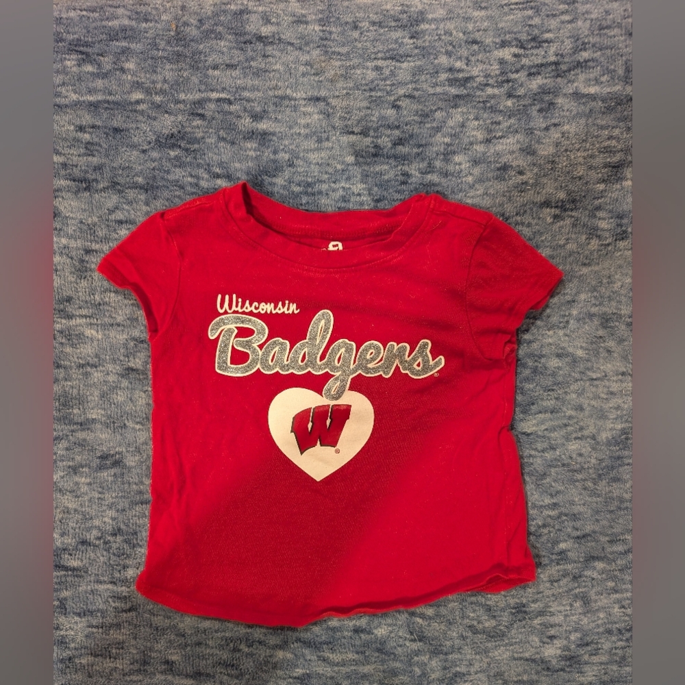 Team Athletics 18-24M Red Wisconsin Badgers T-Shirt